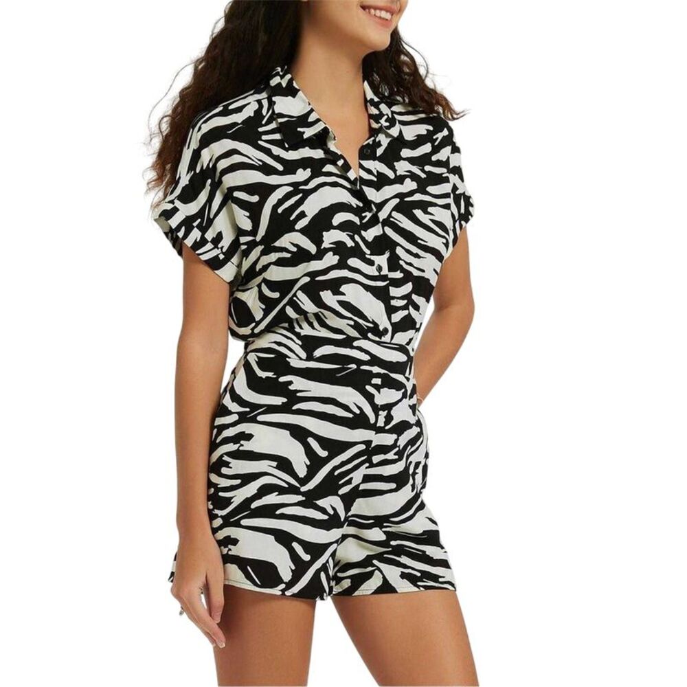 Be You Womens/Ladies Zebra Print Shirt / Black/White
